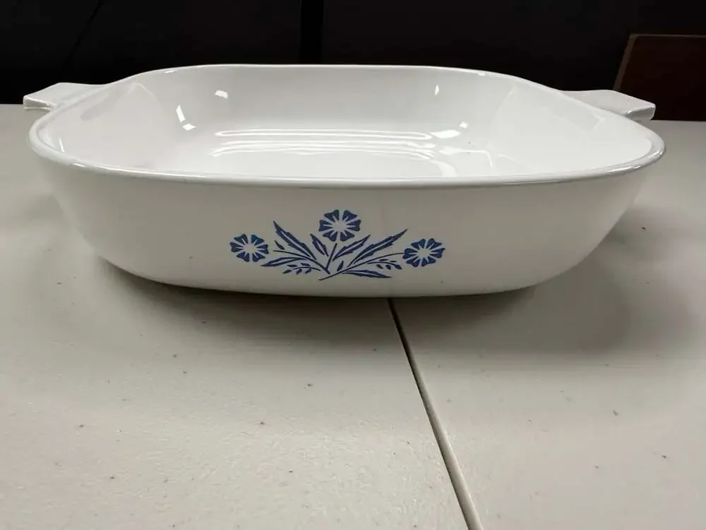 CorningWare Blue Cornflower Square Casserole Baking Dish P-10-B 10 Inch